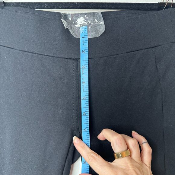 Loft Black Petite Seamed Ponte Cropped Thick Opaque Stretch Pull Up Leggings XSP - Picture 10 of 13